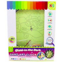 Glow-in-the-Dark Sand Art Clock Kit Glow-in-the-Dark Sand Art Clock Kit
